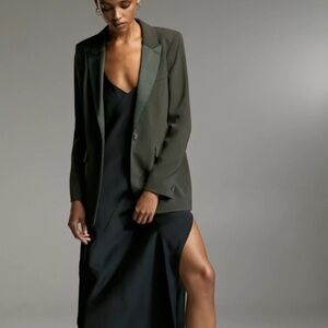 Olive Green Women's Blazer Jacket